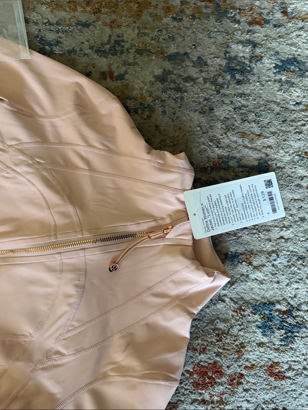Lululemon Light pink Zip-Up Jacket & Biker Shorts Set - Picture 4 of 11